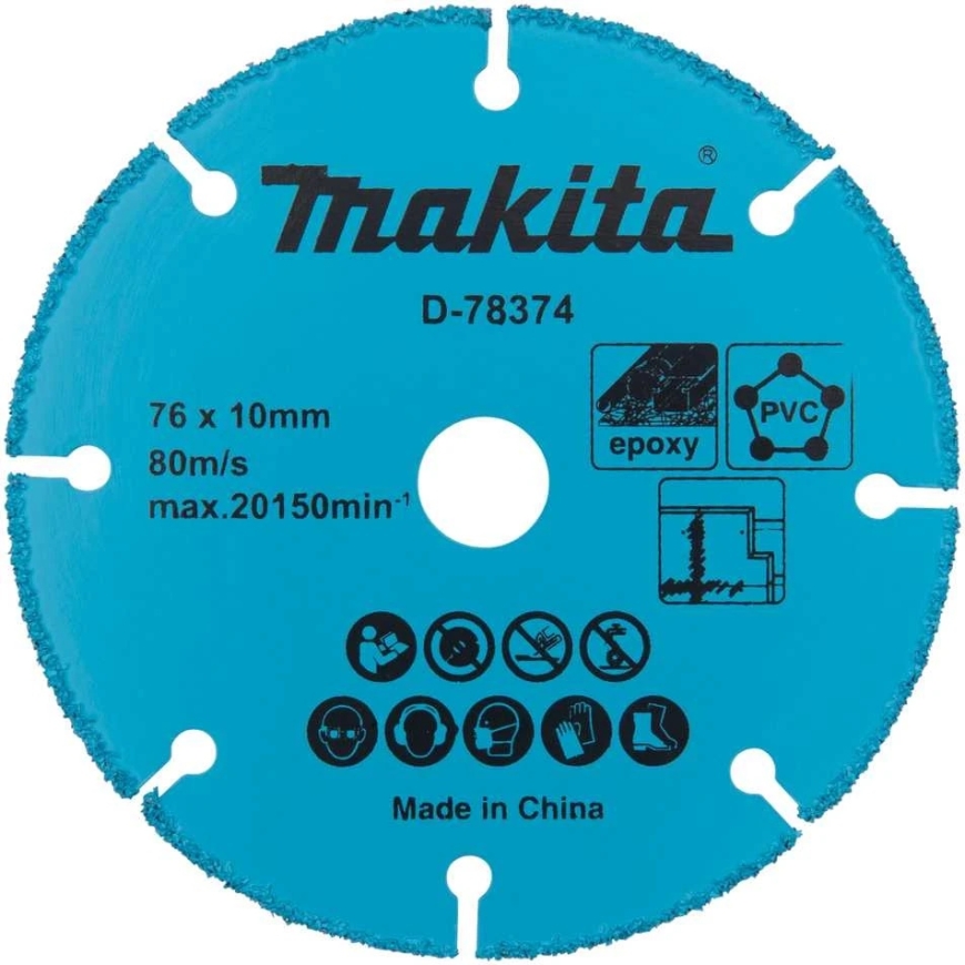 Makita Отрезной диск с твердосплавными напайками, 76мм D-78374 DMC300