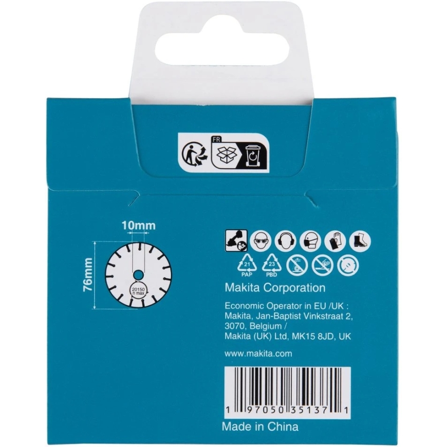Makita Karmetsaga ketas karbiidiga, 76mm D-78374 DMC300 – 4