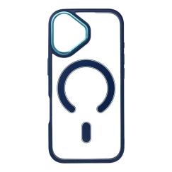 Color Edge Mag telefoni ümbris MagSafe toega iPhone 17 sinine