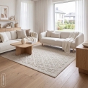 Eurofirany DY/LENA BOHO SMĖLIO SPALVOS 80X150 / 6MM