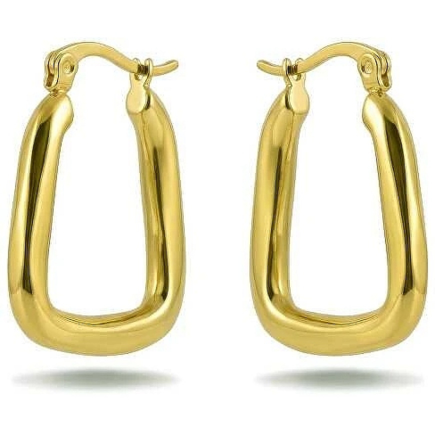 Victoria Walls Овальные позолоченные серьги "Zyrelia Gold" VWE260595G