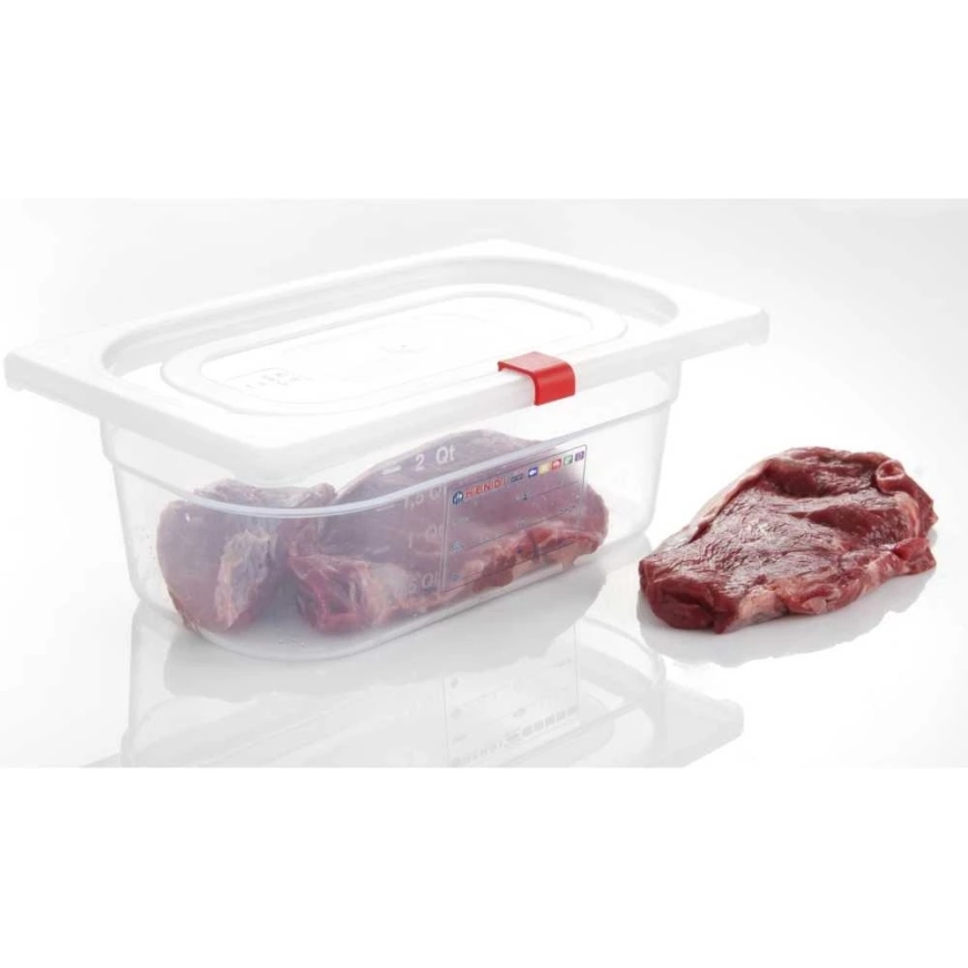 Hendi HACCP toidukonteineri klambrid, 12 tk - punased – 5