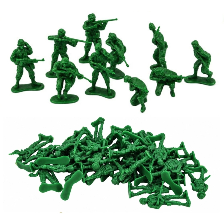 Набор фигурок армии Lean Toys с транспортными средствами, 72 шт. – 4