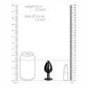 Ouch By Shots Heart Gem Butt Plug - Medium Ouch By Shots Heart Gem Butt Plug - Medium