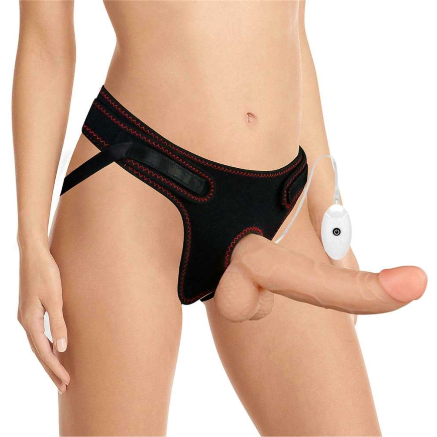 LOVETOY Easy Strapon Set 8.5'' with vibration – 5
