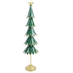 Mondex Since 1986 SANTA LILA Metalline jõulupuu kujuke 26x18x110cm