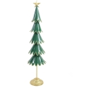 Mondex Since 1986 SANTA LILA Metāla Ziemassvētku eglītes figūra 26x18x110cm