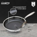 NERŪDĒJOŠĀ TĒRAUDA CEPAMAS PANNAS, 3 SLĀNI, 20X4 CM, TITANIUM 3, "COOKING BY HEINNER" NERŪDĒJOŠĀ TĒRAUDA CEPAMAS PANNAS, 3 SLĀNI, 20X4 CM, TITANIUM 3, "COOKING BY HEINNER"