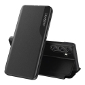 Eco Leather View knyginio tipo telefono dėklas su stovu Samsung Galaxy S24 FE (S721) juodas Eco Leather View knyginio tipo telefono dėklas su stovu Samsung Galaxy S24 FE (S721) juodas
