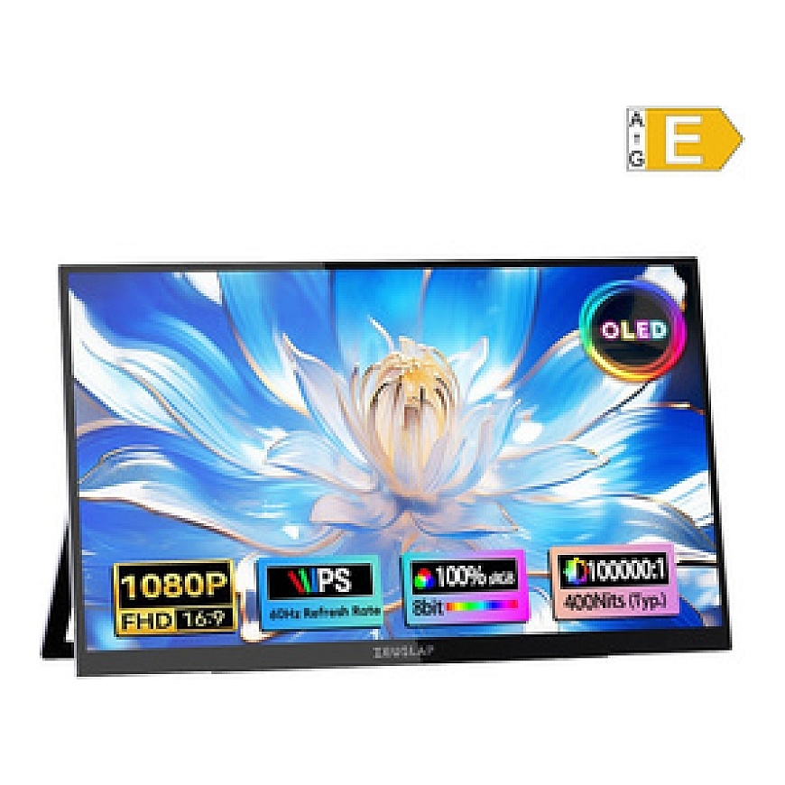 Pārnēsājamais monitors ZEUSLAP OL133ED ar 13.3" skārienekrānu – 2