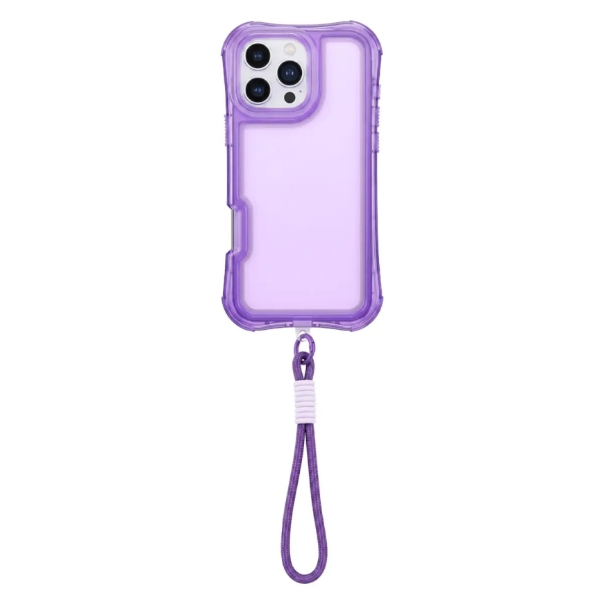 Safepop telefono dėklas su dirželiu iPhone 14 violetinis – 4