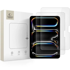 Stiklas TECH-PROTECT GLASS FIT+ 2-paku IPAD PRO 11” 5 / 6 / 2024-2025 skaidrus