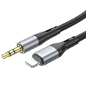 AUX Jack 3,5 mm uz Lightning kabelis Hoco 1 m UPA22 melns AUX Jack 3,5 mm uz Lightning kabelis Hoco 1 m UPA22 melns