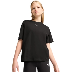 Puma Ess Centered Cat Logo Boxy Tee lapsille musta 685131 01 (140cm)