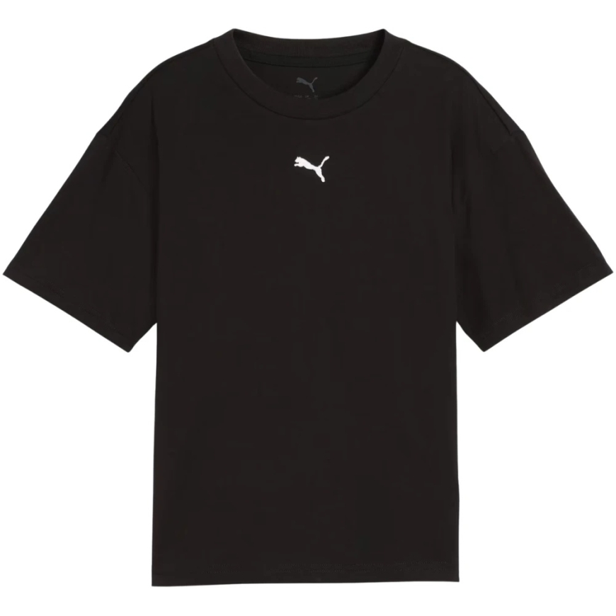 Puma Ess Centered Cat Logo Boxy Tee lapsille musta 685131 01 (140cm) – 2