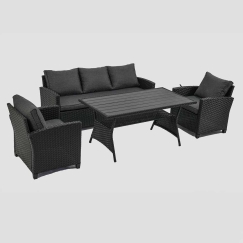 Lauko baldų komplektas „Micheline PATIO“ technoratano sodo baldų komplektas
