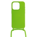 Strap Silicone чехол для телефона iPhone 14 Pro зелёный