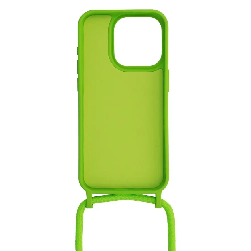 Strap Silicone чехол для телефона iPhone 14 Pro зелёный – 3