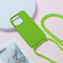 Strap Silicone maciņš telefonam iPhone 14 Pro zaļš