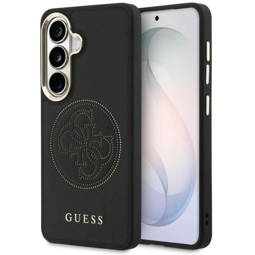 Guess PU perforoitu 4G-logo magneettikotelo Samsung Galaxy S26 musta