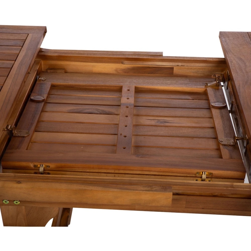 Home4You Table "FABIOLA" 285/225/165 x 100 x H75 cm, acacia wood – 5