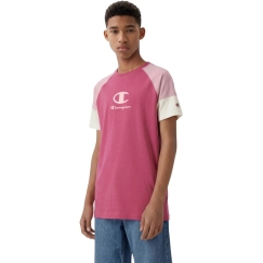 Marškinėliai vaikams Champion SS Tee rožinė 307719 PS029 (XL)