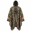 Lean 3D naamioint poncho hupparilla, metsänaamio, 130 × 110 cm Lean 3D naamioint poncho hupparilla, metsänaamio, 130 × 110 cm