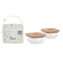 Miniland Eco Friendly "Miniland" eco-friendly square glass containers, eco-friendly, 2 x 210 ml, with insulated bag - Żabka Miniland Eco Friendly "Miniland" eco-friendly square glass containers, eco-friendly, 2 x 210 ml, with insulated bag - Żabka