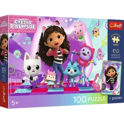 Trefl 100 pala - Gabby's Dollhouse + keräilyjuliste