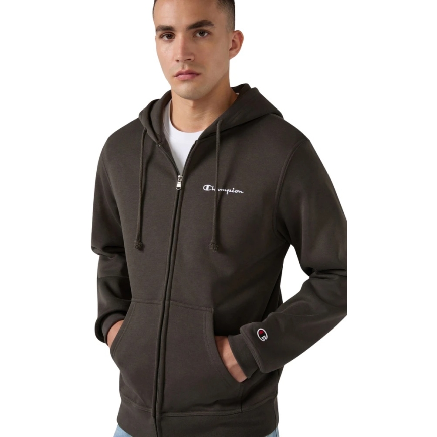 Мужская куртка Champion с капюшоном на молнии коричневая 221794 GS509 (XL) – 4
