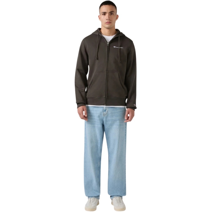 Vīriešu jaka Champion ar kapuci pilna aizdare sweatshirt brūna 221794 GS509 (XL) – 5