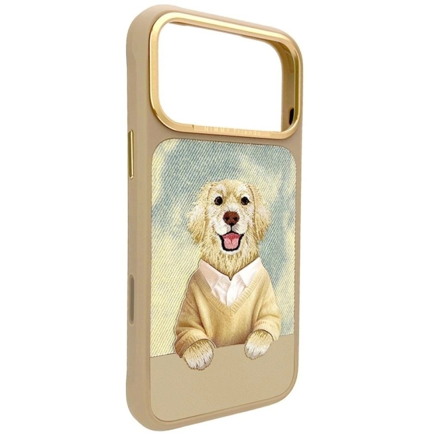 NIMMY Gentle Pets Seeria Koera Kate, ühilduv MagSafe'iga, mõeldud iPhone 18 Pro Max/17 Pro Max, pruun – 3