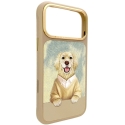 NIMMY Gentle Pets Series Dog aizsargs, savietojams ar MagSafe, paredzēts iPhone 18 Pro Max/17 Pro Max, brūns