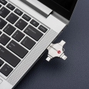 Pendrive 16GB USB 3.2 Gen 1 (USB A / USB C / Lightning / Micro USB) Forcell F-Data Metal Quad silver Pendrive 16GB USB 3.2 Gen 1 (USB A / USB C / Lightning / Micro USB) Forcell F-Data Metal Quad silver