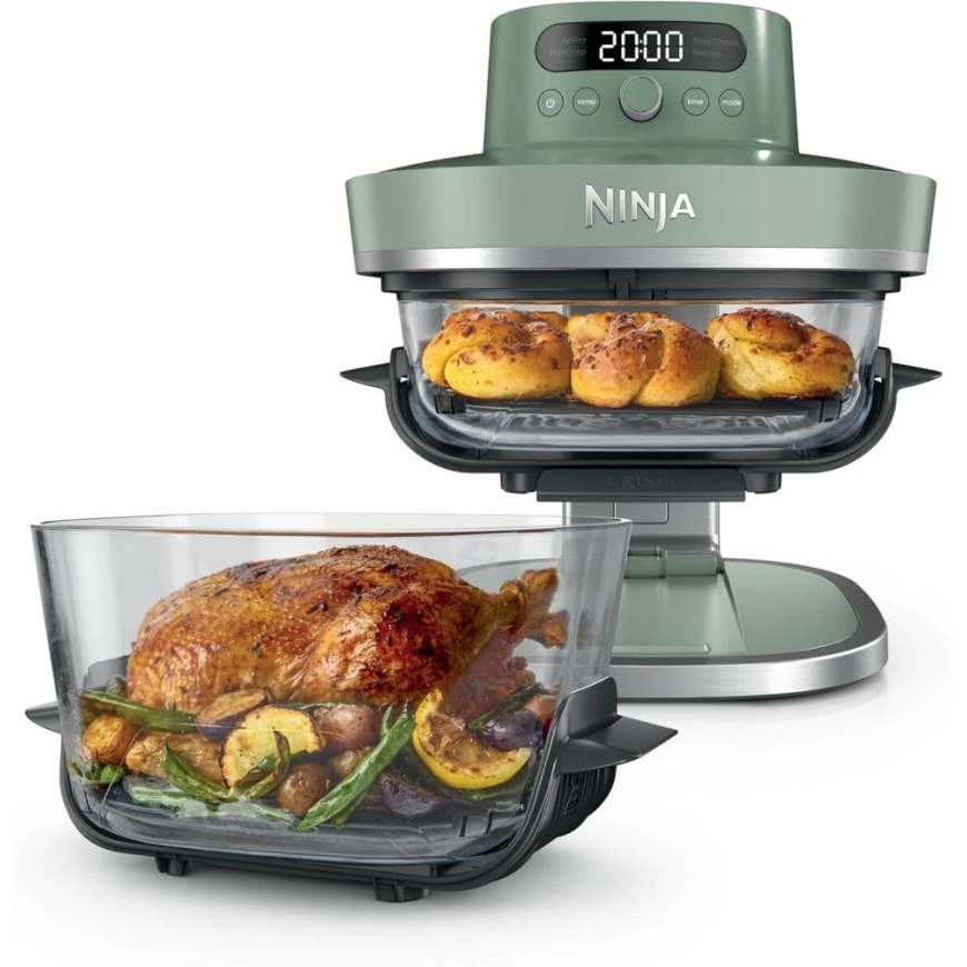 NINJA 5-in-1 XL lasituulepaistinpannu | AS090EUGN Crispi Pro | Teho 2050 W | Tilavuus 5,7 l | Sammalvihreä – 5