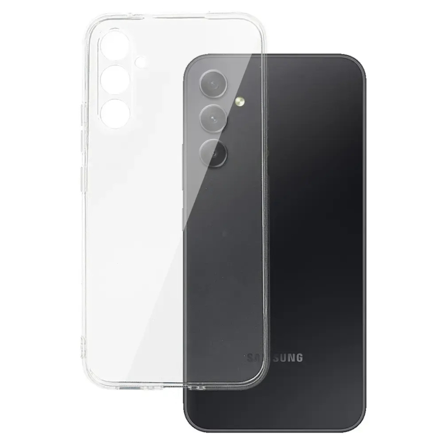 2 mm caurspīdīgs aizmugurējais vāciņš, kas perfekti der SAMSUNG GALAXY A54 5G