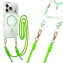 Tel Protect Strap Clear telefono dėklas iPhone 17 Pro Max žalias Tel Protect Strap Clear telefono dėklas iPhone 17 Pro Max žalias