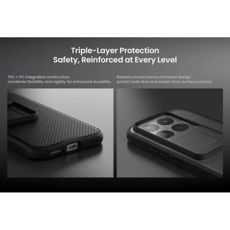 Nillkin CamShield PRO kõvakate Xiaomi 17T must – 4