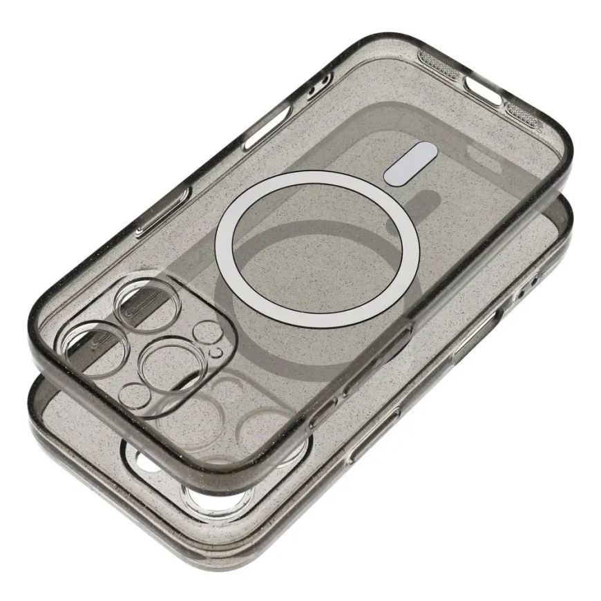 Clear Mag Cover un kameras aizsardzību maciņš ar MagSafe atbalstu telefonam Samsung Galaxy S26+ (S947) melns – 2