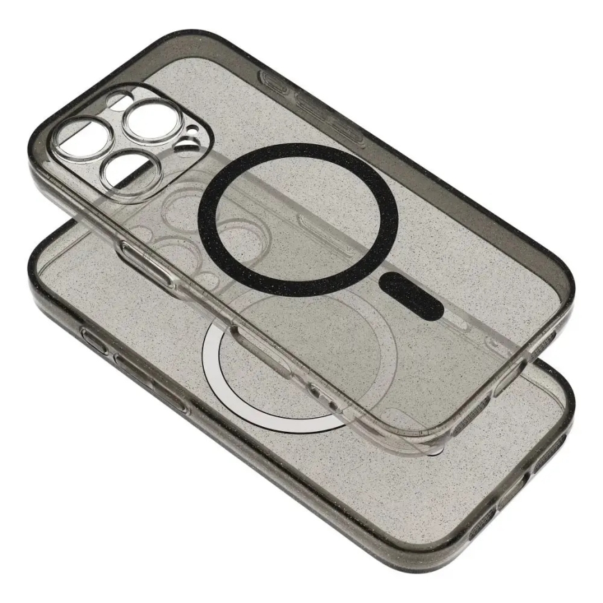 Clear Mag Cover and camera protection phone case with MagSafe support for Samsung Galaxy S26+ (S947) black – 3