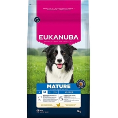 Sausa barība suņiem - Eukanuba Mature Medium Chicken, 3 KG