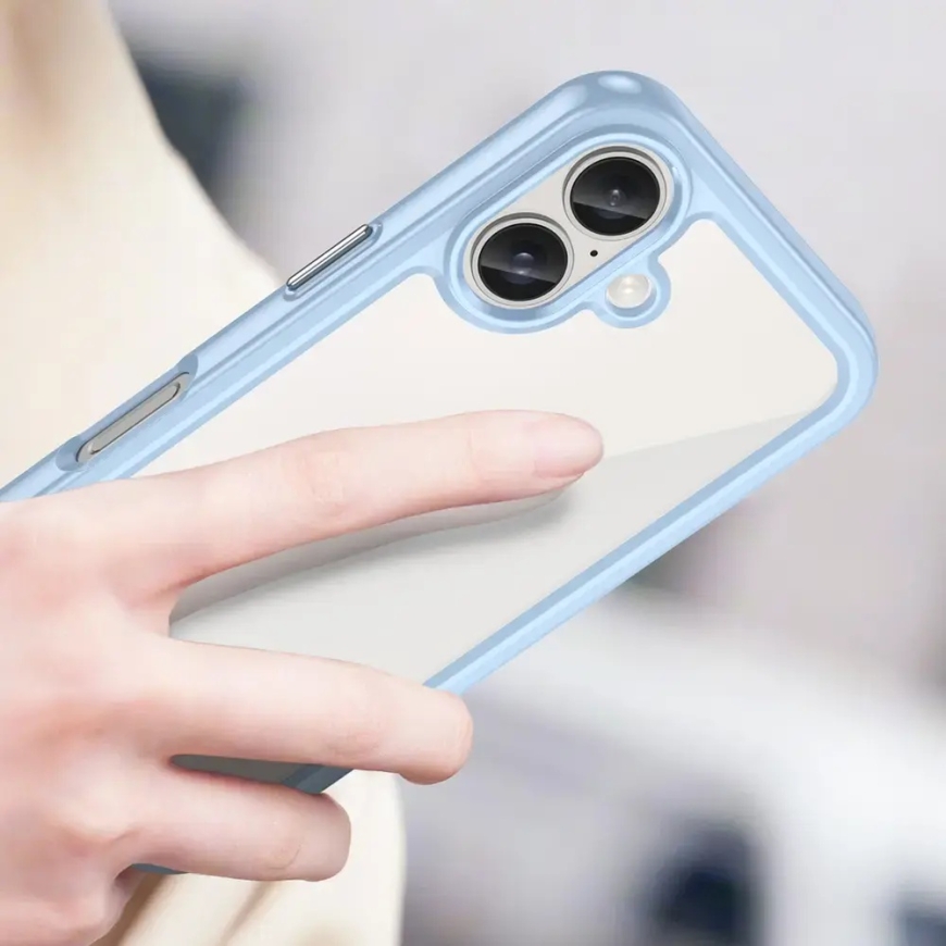 Outer Space Gel Frame phone case for iPhone 16 blue – 5