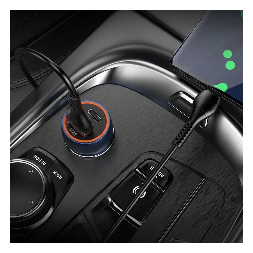 HOCO Z46A autolaadija | 20W | PD, QC | USB-C, USB-A | sinine – 2