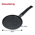 Kassipojamustriga pannkoogipann, alumiiniumist, mittenakkuva kat