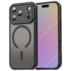 iPhone 18 Pro / 17 Pro PC TPU magnetiline mati kest, kukkumiskindel - Must