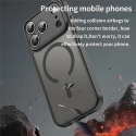 iPhone 18 Pro / 17 Pro PC TPU Magnetic Matte Case, Drop-Resistant - Black iPhone 18 Pro / 17 Pro PC TPU Magnetic Matte Case, Drop-Resistant - Black