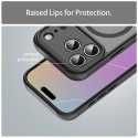 iPhone 18 Pro / 17 Pro PC TPU magnetinė matinė dėklas, smūgiams atsparus - Juodas iPhone 18 Pro / 17 Pro PC TPU magnetinė matinė dėklas, smūgiams atsparus - Juodas