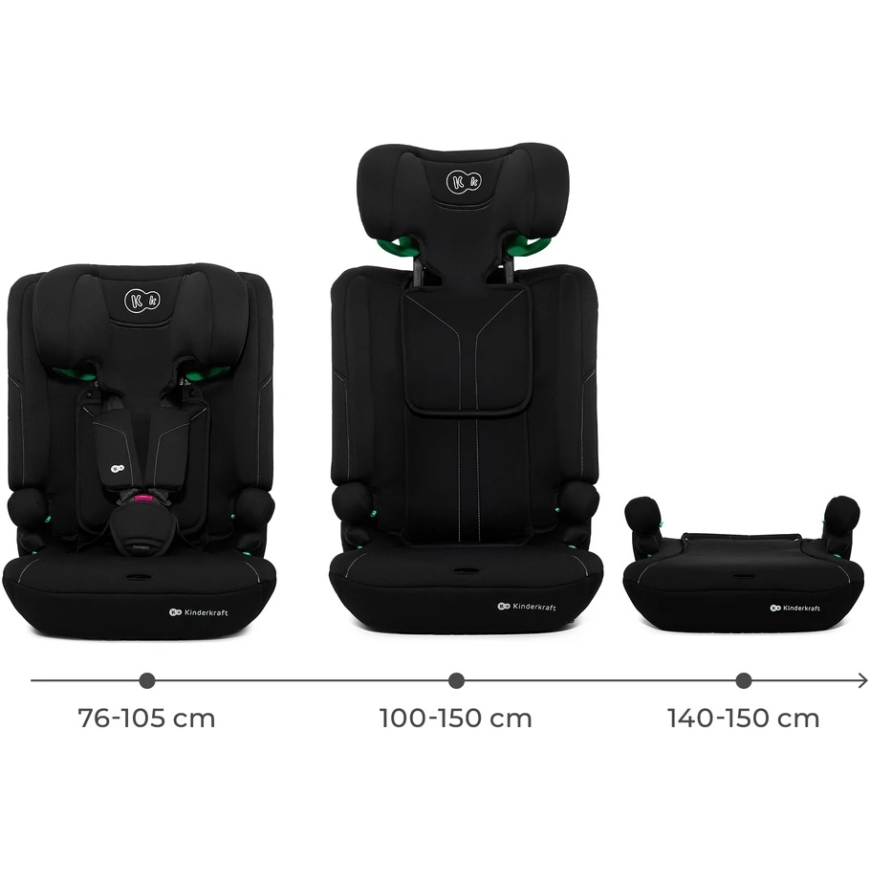 KINDERKRAFT car seat I-COMFY, i-Size, black, KCICOM00BLK0000 – 2