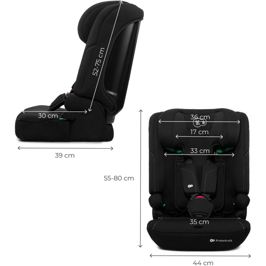KINDERKRAFT автокресло I-COMFY, i-Size, черное, KCICOM00BLK0000 – 5