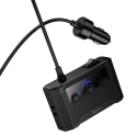 HOCO Z64 auto lādētājs | PD, QC | USB-C, USB-A | melns HOCO Z64 auto lādētājs | PD, QC | USB-C, USB-A | melns